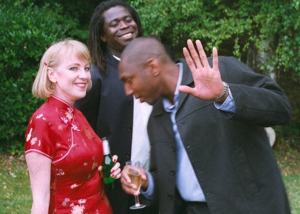 No, she's not my girlfriend!