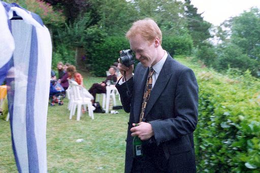 One man and his beer (and his camera)